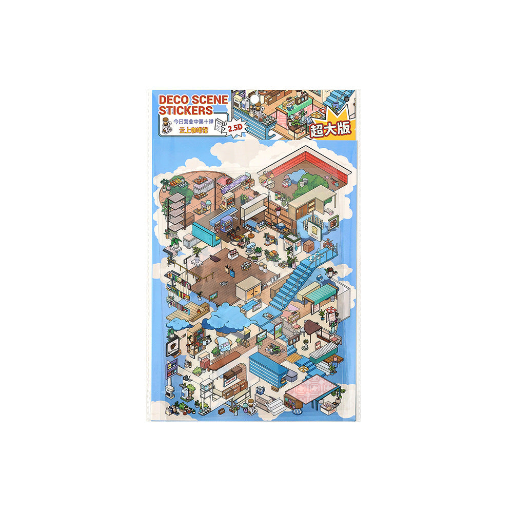 Wholesale 3D Mini Scene Corner Series Cute Landscaping Stickers